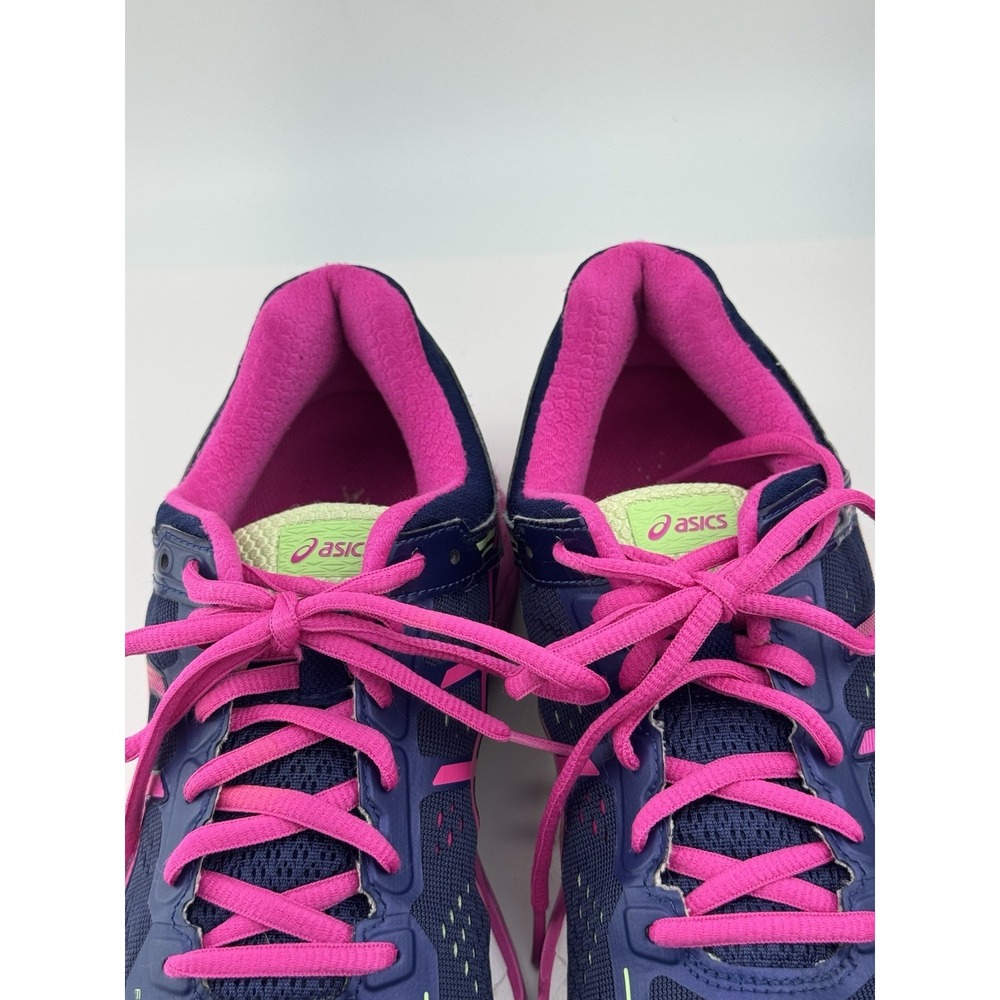 ASICS GEL-Kayano 22 Navy Pink Athletic Sneakers Knit Low Top T598N (D) Size 9 - Picture 9 of 10